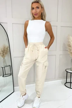 Beige Cargo Pants