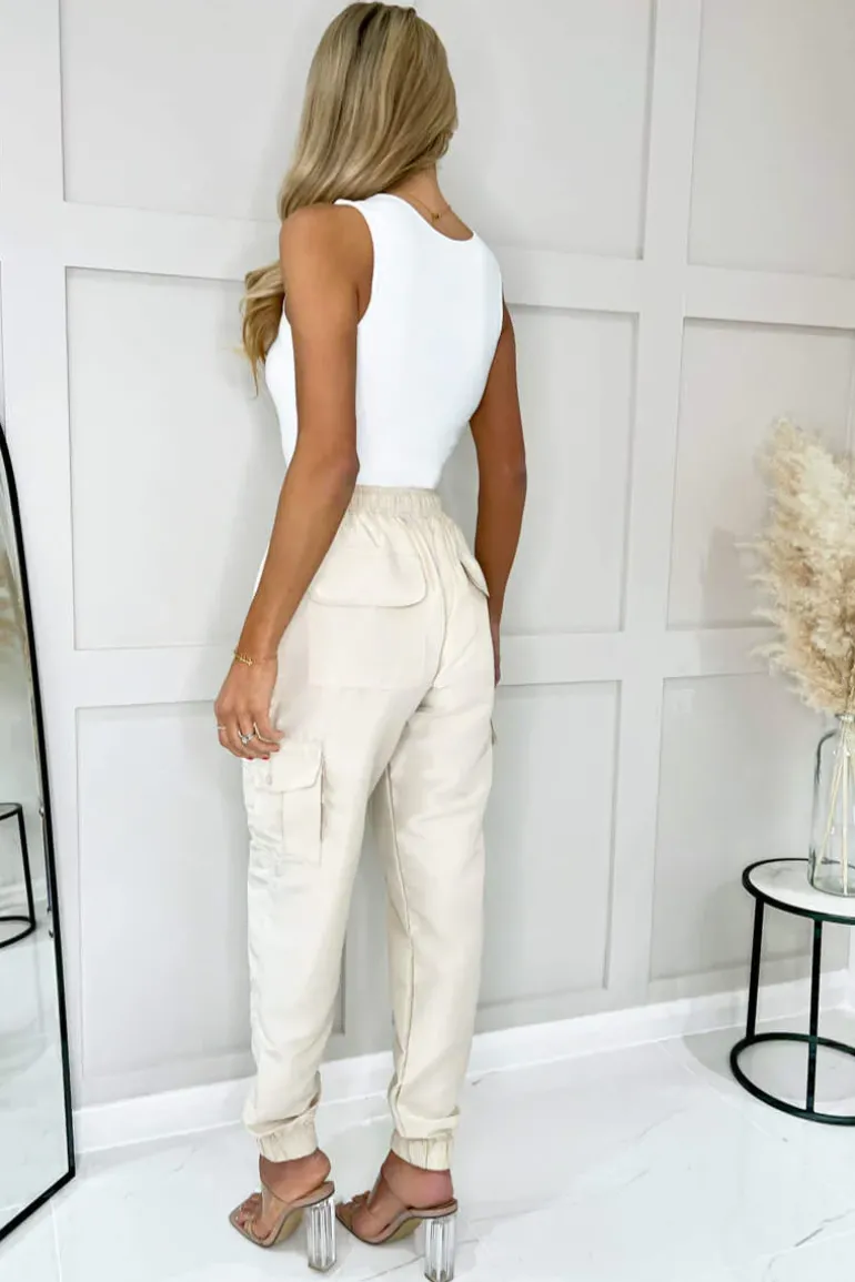 Beige Cargo Pants