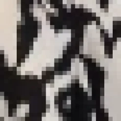 Black And White Abstract Print Wrap Top Skater Mini Dress