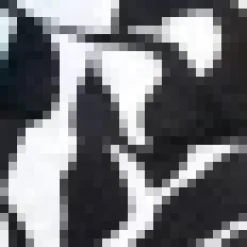 Black And White Leaf Print Strappy Wrap Top High Low Frill Hem Midi Dress