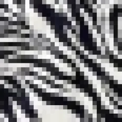 Black And White Zebra Print Flutter Sleeve Midi Dress