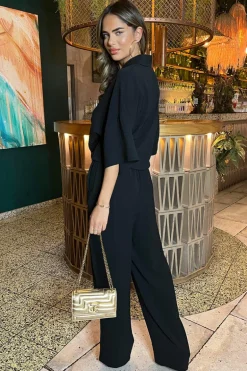 Black Straight Leg Trousers