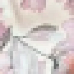 Blush Floral Print Gathered Midi Dress With Shoulder Pads