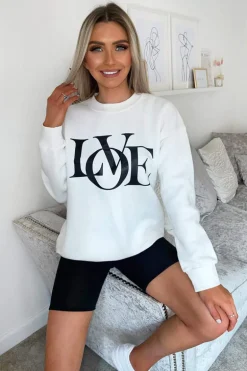 Cream LOVE Sweatshirt