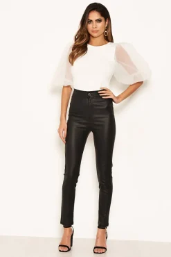 Cream Puff Sleeve Bodysuit