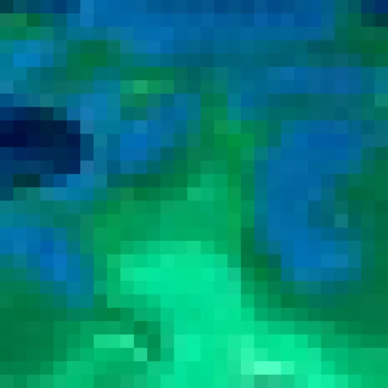 Green And Blue Abstract Print One Shoulder Cut Out Asymmetric Hem Midi Dress