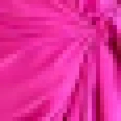 Hot Pink 3/4 Sleeve Gathered Wrap Shirt Mini Dress