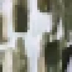 Khaki Brush Stroke Print 3/4 Sleeve Tie Waist Wrap Shirt Midi Dress