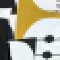 Multi Geometric Print Long Sleeve Skater Mini Dress