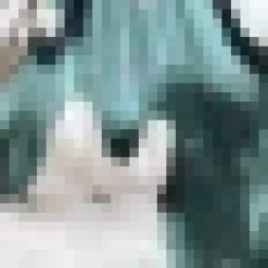 Multi Smudge Print Halterneck Tie Waist Mini Dress