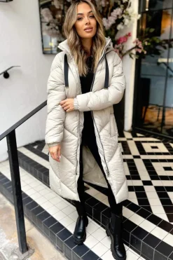 Oyster Long Puffer Coat