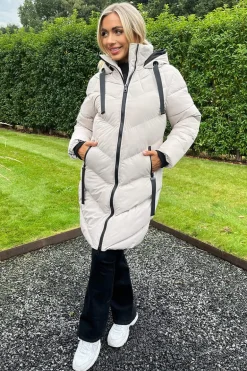 Oyster Long-Line Padded Coat