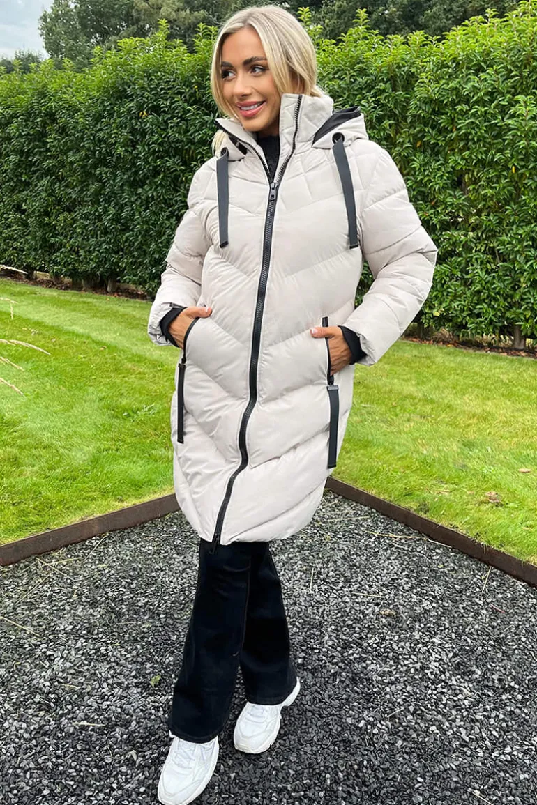 Oyster Long-Line Padded Coat