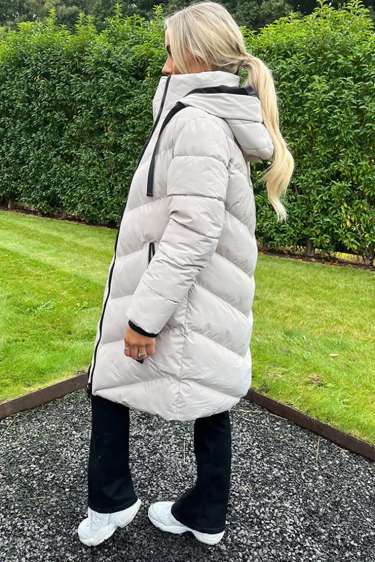 Oyster Long-Line Padded Coat