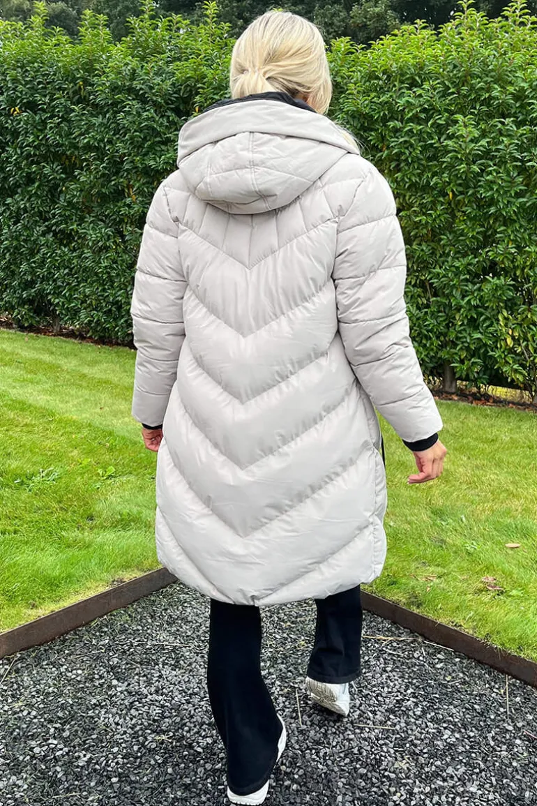 Oyster Long-Line Padded Coat