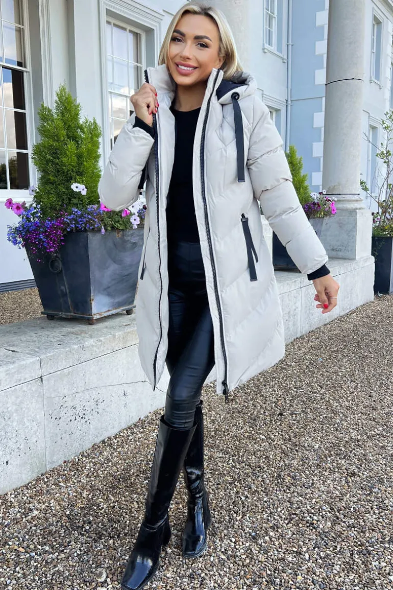 Oyster Long-Line Padded Coat