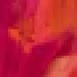 Pink And Orange Smudge Print Halterneck Tie Waist Mini Dress