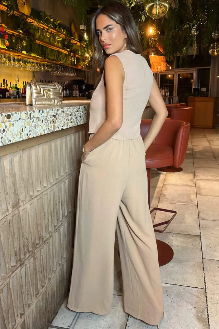 Stone Button Front Tailored Waistcoat