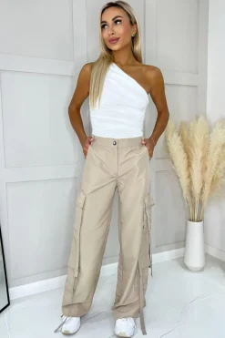 Stone Strap Detail Cargo Pants