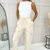Beige Cargo Pants