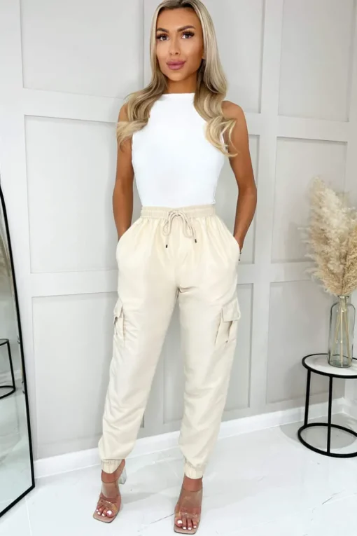 Beige Cargo Pants