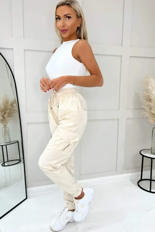 Beige Cargo Pants