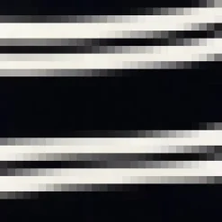 Black And Cream Striped Knitted Bodycon Midi Dress