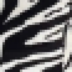 Black And White Zebra Print Button Front Tailored Waistcoat