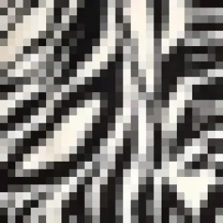 Black And White Zebra Print Wide Leg Trousers