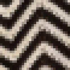 Black And White Zig Zag Long Sleeve Crochet Top