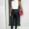 Black Faux Leather Leggings