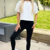 Black High Rise Active Leggings