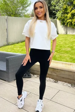 Black High Rise Active Leggings