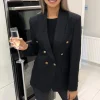 Black Military Style Blazer