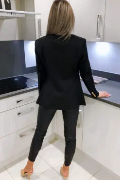 Black Military Style Blazer