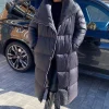 Black Wrap Puffer Coat