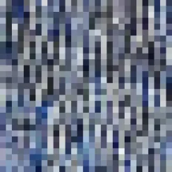 Blue Printed Puff Sleeve Skater Dress