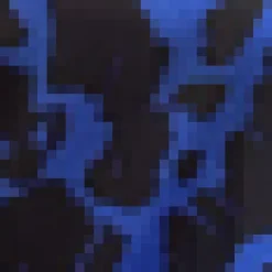 Cobalt And Black Print Wrap Mini Dress