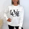 Cream LOVE Sweatshirt
