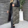 Khaki Hooded Puffer Gilet