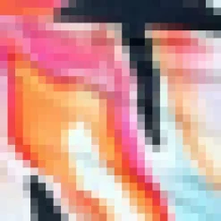 Multi Abstract Print Long Sleeve Bodycon Midi Dress