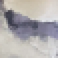 Multi Marble Print Long Sleeve Ruffle Neck Top