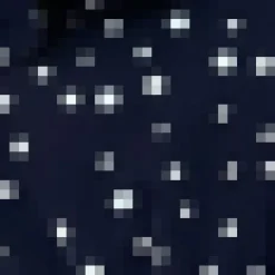 Navy Polka Dot One Shoulder Frill Detail Dipped Hem Dress