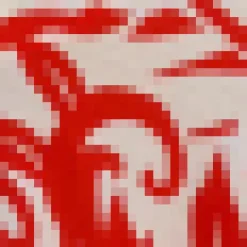 Orange And White Tropical Print Shirred Straps Button Detail Midi Dress