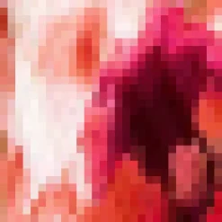 Peach Smudge Print One Shoulder Cut Out Pleated Midi Dress