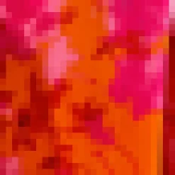 Pink And Orange Floral Printed Short Puff Sleeve Gathered Side Midi Dress