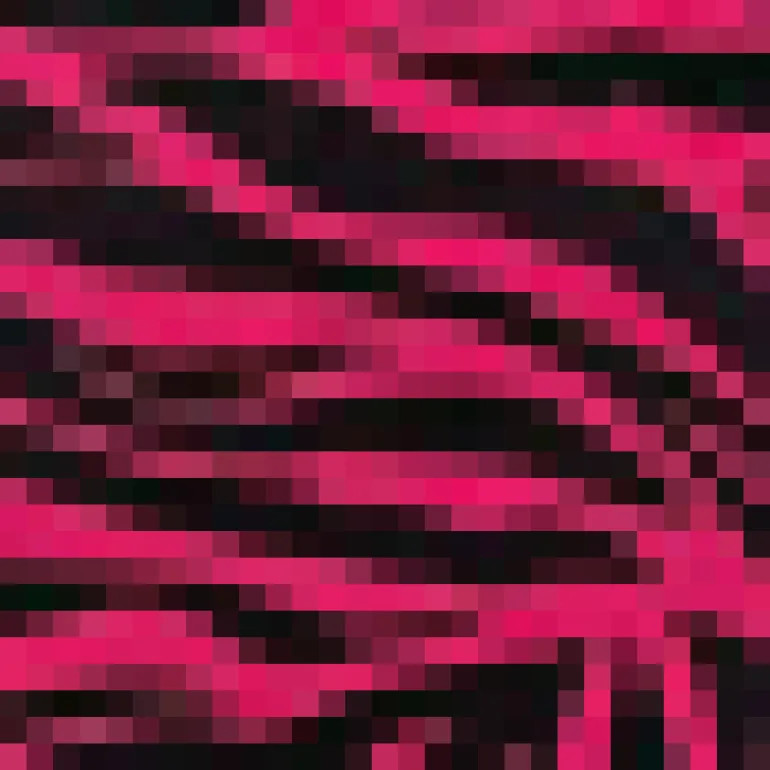 Pink Zebra Print Long Puff Sleeve Midi Dress