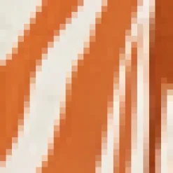 Rust Printed Short Sleeve V Neck Mini Dress