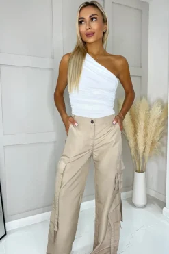 Stone Strap Detail Cargo Pants